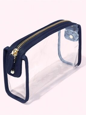 Stoney Clover Lane Navy and Clear Cosmetic Bag
